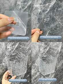 1. Półka ścienna, montaż bez wiercenia, odpowiednia do przechowywania w łazience, nadaje się do przechowywania grzebieni, szczoteczek do zębów, pasty do zębów i artykułów łazienkowych, akcesoriów łazienkowych, ozdób świątecznych