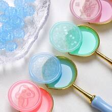 100 Stück/Packung durchsichtige Siegelwachsperlen, sonnenblumenartige durchsichtige Siegelwachsperlen für Umschläge, Hochzeitseinladungen, Geschenkverpackung und andere Siegelzwecke, Schulbeginn, Schulmaterial - 100 halbtransparente Sonnenblumenkerne - Übersicht 10