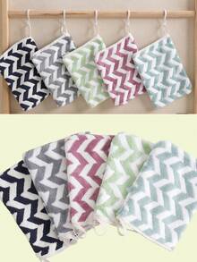 9/4件超细纤维面部卸妆手套，可重复使用，水洗清洁面部彩妆和杂质，手指毛巾，擦汗手套，吸水柔软 - 彩色 - 查看 7