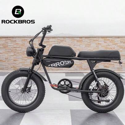 ROCKBROS Bicycle Frame Bag Bicycle Bag For Super 73 Waterproof Top Tube Bag Triangle Bag 4.5 L Ebike Accessories Black