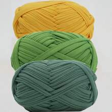 1 / 3 pezzi di strisce di tessuto, 100 / 300g di alta qualità in poliestere, tessuto per magliette per uncinetto e lavoro a maglia, grande pacchetto di strisce di tessuto, pratico per uncinetto, tessitura di borse, tappeti, cuscini, bambole, progetti all'uncinetto (confezione casuale)