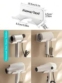 Customized Free-Hand-Held Hair Dryer Holder,Wall-Mounted Bathroom Storage Rack, Seamless Paste, Free-Punch Bathroom Hair Dryer Holder, Hair Dryer Placement Rack Storage Rack