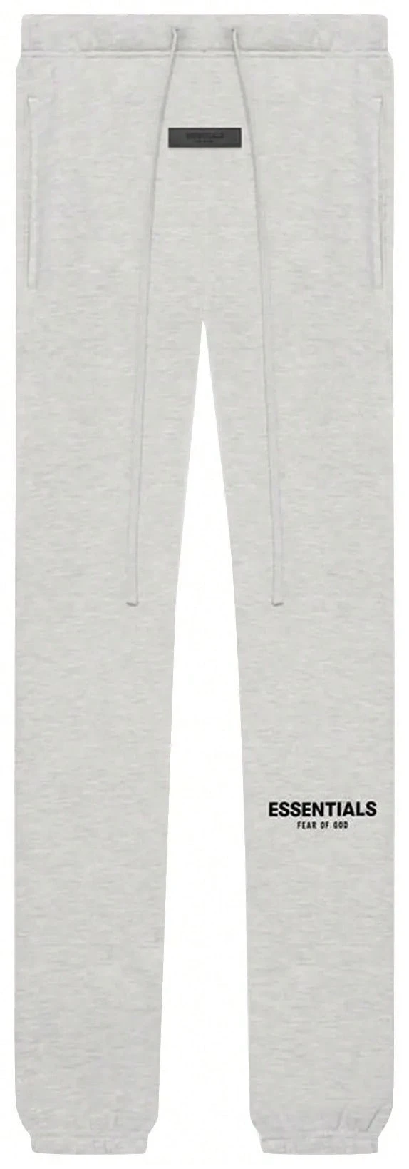Fear Of God Essentials Sweatpants 'Light Oatmeal' Cotton Autumn Winter Long Pants - Light Grey - View 1