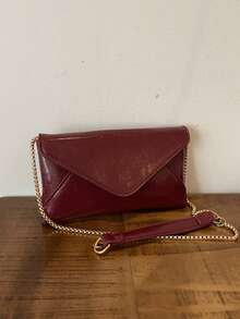 Women's Simple Versatile Shoulder/Crossbody Bag - Burgundy - View 1