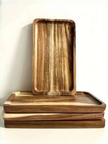 1pc Rosewood Tray, Rectangular Wooden Serving Tray, Cheese Board, Cheese Platter With Compartments For Cheese And Appetizers, Multi-Functional Wooden Kitchen Dinner Plate, Handcrafted Dessert Dish