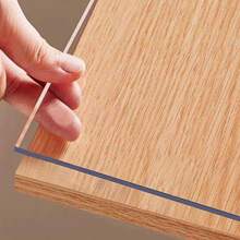 1pc 0.25mm Thick Pvc Transparent Tablecloth Desk Mat Protective Film, Waterproof, Oil Proof, Heat Resistant, Suitable For Table Cover, Tea Table, Bedside Table, Computer Desk, Office