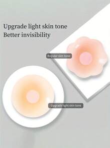 10 Reusable Seamless Silicone Nipple Covers - Invisible, Self-Adhesive, Anti-Convex Breast Patches For Women - Comfortable, Breathable, And Easy To Clean Bra Accessories(2/10pcs)