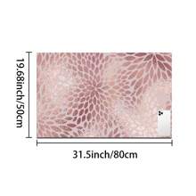 1pc Floral Pattern Coffee Maker Dish Drying Mat - Diatomaceous Earth Printed Drain Mat, Kitchen Counter Mat, Utensil Mat - Dish Drying Mat, Soft Diatomite Suitable For Kitchen Counter, Applicable For Coffee Makers, Espresso Machines, Etc.