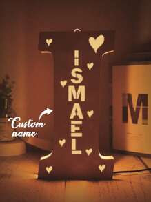 1pc. Customized Name, Customized Children's Letter Night Light, 11-Inch Creative Light-Emitting A-Z Letter Light, Large Letter Mark Letter Sign LED Mark Digital Light Sign, Suitable For Home Night Lights, Bars, Christmas Lights, Birthday Lights