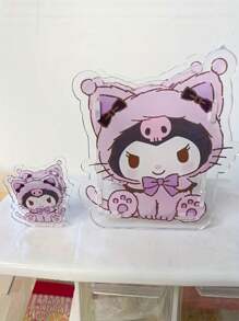 Sanrio 1 pièce Support de stylo factice réaliste Sanrio avec designs de chat, Chat noir et Melody, boîte de rangement multifonction transparente de grande capacité pour le bureau, organisateur de papeterie adorable en plastique, sans plumes, disponible en plusieurs couleurs, convient pour le rangement et l'affichage décoratif des étudiants