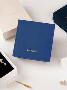 6/1pc, Embossed Letter Jewelry Gift Box, Jewelry Gift Box, Bow Decoration, Square Jewelry Gift Box, Suitable For Packaging Necklaces, Bracelets And Other Accessories Valentine's Day Ribbon Packaging Box, Packaging Box, Wedding Decoration