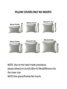 1/2 pièces Taie d'oreiller avec motif en maille de diamant, couleur beige minimaliste moderne, en tissu jacquard doux et soyeux en fausse cachemire. Convient pour le canapé, la chaise, le lit, la décoration du salon et de la chambre. Doux et agréable pour la peau en toutes saisons