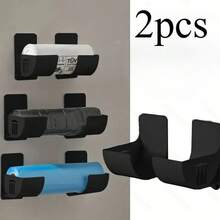 2 pièces Élargi, sans perçage et conception antidérapante, en matériau ABS, étagère de rangement de cuisine style nordique, boîte de rangement en plastique multifonctionnelle - Blanc - Voir 15