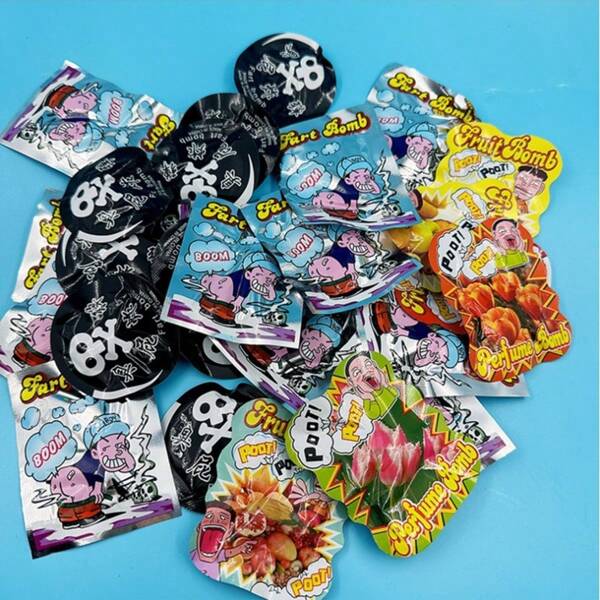 20 stuks/10 stuks/5 stuks nep-exploderende granaten, stinkbom-speelgoed met rookgranaten voor grappen, feestsfeer, cadeaus, Halloween, Kerstmis (willekeurige kleur en stijl)