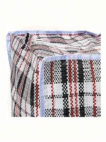 Bolsas extra grandes para lavandería, compras, almacenamiento y mudanzas con cremallera y asas, en azul, rojo y negro. Bolsas de viaje durables a cuadros para ropa, lavandería, ropa de cama, mudanza, limpieza del armario y decoración navideña. Bolsas de patrón de piel de serpiente, bolsas tejidas, resistentes a la humedad y a las manchas