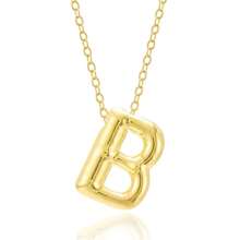Fashionable Gold Copper A-Z 26 Letter Hanging Necklace, Charming Women's Jewelry