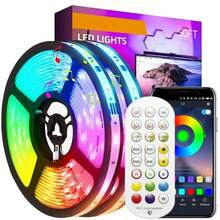 Luces de tira LED inteligentes, 1M-10M - Cambio de color y sincronización con música con control de aplicación y control remoto de música, alimentadas por USB, ideales para la ambientación del dormitorio y decoraciones de fiesta