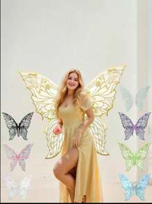 1pc Wings - Cute Polyester Fiber Clothing Accessories, Suitable For Women, Perfect For Role-Playing And Themed Parties, Non-Woven Fabric, No Electricity Required, Role-Playing Clothing Accessories Playful Desig Halloween