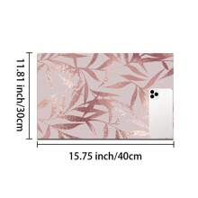 1pc Floral Pattern Coffee Maker Dish Drying Mat - Diatomaceous Earth Printed Drain Mat, Kitchen Counter Mat, Utensil Mat - Dish Drying Mat, Soft Diatomite Suitable For Kitchen Counter, Applicable For Coffee Makers, Espresso Machines, Etc.