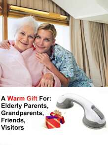 1Pc Shower Handle Grab Bars For Bathroom Shower Handle With Strong Hold Suction Cup Grip Grab In Bathroom Bath Handle Grab Bars For Bathroom Safety Grab Bar