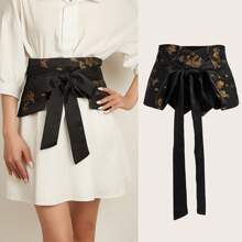Ceinture de taille mode de style cravate de style néo-classique rétro pour femmes. Ceinture corset pour robe, corset de taille pour affiner la taille et contrôler le ventre