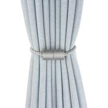 2pcs Strong Magnetic Curtain Tie Backs, Handmade Woven Side Rope Curtain Tiebacks, Unique And Elegant Decorative Curtain Holders, Suitable For Home, Office And Outdoor Windows - Multicolor - View 10