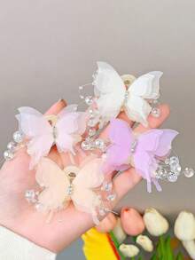 1 件蝴蝶夹女式大号优质甜美发夹后脑勺发夹头饰发夹发夹发钳发夹发夹