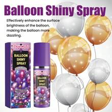 30ml Balloon Glossy Spray, It Enhances The Ambiance Of Balloons And Has A Long-Lasting Effect, Creating A High-Gloss Textured Spray. The High-Gloss Balloon Spray Enhances The Sheen Of Balloons With A Lasting Effect.