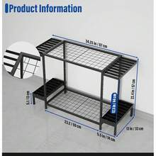 024/New Ski Storage Rack For Garage, Standing Ski Holder Floor Stand Ski Anizer Rack, Snowboard Rack Ski Carrier Fits 6 Pairs Of Skis And Ski Accri, Great Ski Gifts For Any Skill Level Skiers - Clear - View 2