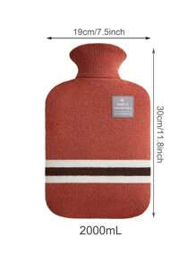 Hot Water Bottle With Cover, Hot Water Bag For Warming Bed,Menstrual Cramps,Hot And Cold Compress,Hand Feet Warmer, And Rubber, Ideal For Winter,Women Valentine Gift Birthday Boyfriend Girlfriend