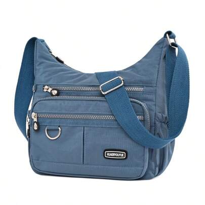 Women's Nylon Waterproof Messenger Bag, Crossbody Shoulder Wallet Pouch, Lightweight Satchel Backpack