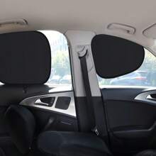 Universeller Autosonnenschutz, faltbarer Sonnenschutzvorhang, Sonnenschutz für Fahrer- und Beifahrersitz, Wärmeschutzschild, elektrostatisch haftender Sonnenschutz, Fenster-Sonnenschutzvorhänge