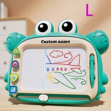 1 Piece Personalized Small Crab Color Drawing Board Writing Board, Customized Cartoon Crab Shape Graffiti Board, Magical Magic Board Can Be Reused, Clean And Do Not Dirty Your Hands, Beginner Painting Custom Gift Magic, Writing Board Puzzle