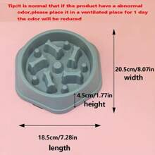 1 Pet Supplies Dog Slow Food Anti Suffocation Bowl Bone Candy Color Cat Slow Food Bowl