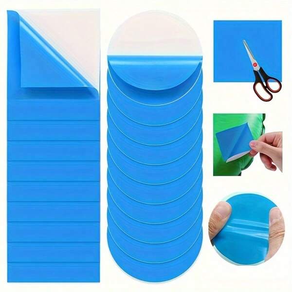 Parches autoadhesivos para piscina, parches de revestimiento de vinilo para piscina, kit de reparación de PVC para piscina para reparar bajo el agua, parches de piscina para camas de agua, piscinas inflables, colchones de aire, carpas, lonas.