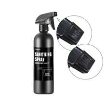 LEAPAIR 1/2 Peças Garrafas de Spray Reutilizáveis Brancas/Pretas de 500ml com Adesivo de Rótulo, Rótulo para SPRAY DESINFETANTE/GARRAFA DE SPRAY, Garrafas de Spray de Plástico para Limpeza, Garrafa Borrifadora de Água para Jardim, Garrafa de Spray de Gatilho de Limpeza de Plástico, Recipiente de Viagem para Limpeza, Jardim, Cozinha, Plantas, Cabeleireiro, Decoração Doméstica de Banheiro, Decoração de Outono, Volta às Aulas