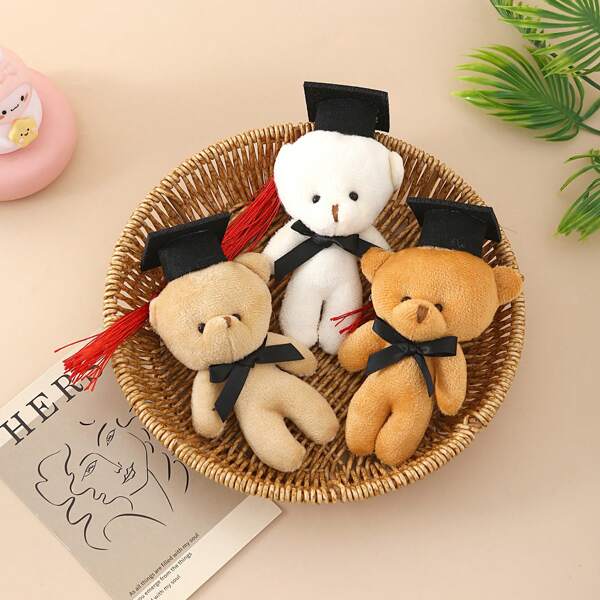 Urso de pelúcia de formatura com boné de solteiro, urso de pelúcia, presente comemorativo de formatura