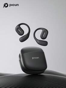 Picun Écouteurs à arceau ouvert Picun H1, écouteurs intra-auriculaires à charge sans fil, réduction du bruit pour les appels, graves puissants, autonomie plus longue, audio surround, contrôle tactile intelligent, confort d'ajustement, pour le sport, la course, le cyclisme, la marche