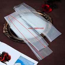 1 套/2 件白色管状肩带披肩新娘礼服，柔软透明网眼袖套，适合婚礼、舞会，适合胸围 100 厘米以上的女性秋季服装