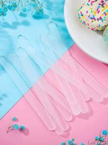 20/10pcs Acrylic Sticks Reusable Cakesicle Sticks Cake Pop Mold Mirror Ice Pop Sticks Ice Cream
