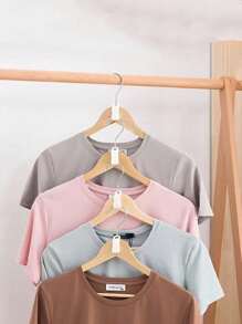 20pcs Plastic Clothing Hanger Connector Hooks, Linked Hanger Hooks For Wardrobe