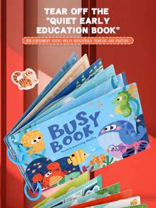 Montessori Quiet Book Toys For Toddlers, Montessori Busy Book Preschool Learning Children's Books, Early Education Workbook, Autism Sensory Toys, Fine Motor Skills Development For Boys And Girls