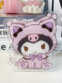Sanrio 1 pièce Support de stylo factice réaliste Sanrio avec designs de chat, Chat noir et Melody, boîte de rangement multifonction transparente de grande capacité pour le bureau, organisateur de papeterie adorable en plastique, sans plumes, disponible en plusieurs couleurs, convient pour le rangement et l'affichage décoratif des étudiants