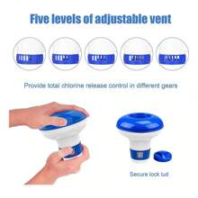 Dispositivo antical recargable para depósitos y depósitos de agua para piscinas, jacuzzis, spas, piscinas al aire libre y spas. - Azul y blanco - Ver 4
