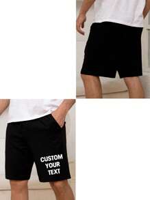 Bedruckte Herrensportshorts mit individualisiertem Text, Geben Sie Ihren Text/Segen/Logo/Lustiges Zitat ein, personalisierte Herrensommersportshorts, Urlaubsgeschenke, Jahrestags-Geschenke, Valentinstag/Geburtstags/Party-Jahrestags/Musik-Festival Bekleidung Individualisierung, Geschenke für ihn, Party-Outfits, Firmenkultur Shirt Individualisierung/Familienfeier Bekleidung Individualisierung/karitative Teamuniformen Individualisierung, Herrensommershorts