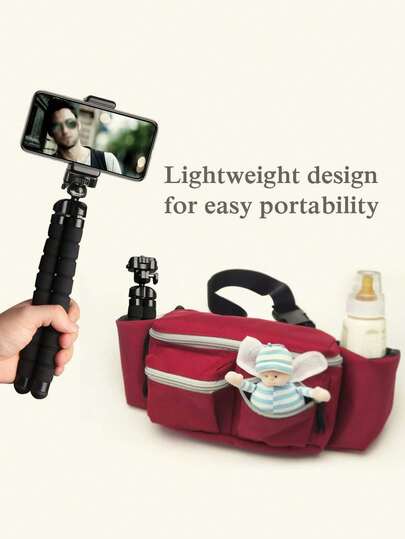 Phone Tripod Stand, Flexible Metal Phone Tripod Stand With Foam Protection, Adjustable Phone Tripod Stand, Portable Phone Holder, Extendable Tripod Stand For Video Recording For Summer Vacation, Travel, Outdoor Activities, Live Streaming Selfie Stick