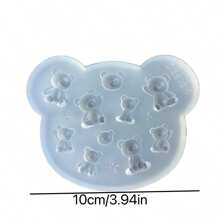 Moldes de resina para accesorios de oso de peluche, moldes de silicona, moldes líquidos de resina, moldes de silicona para llaveros de resina, moldes de resina