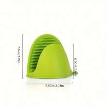 1 paire de Maniques en silicone - Gants de cuisine résistants à la chaleur avec prise antidérapante, convient pour la cuisine, la cuisson, les ustensiles de cuisine | Produits de cuisine vibrants - Dispositif de préhension de bol antidérapant (vert)