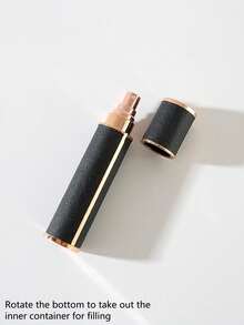 3 件/1 件高端风化 PU 皮革迷你可填充化妆瓶、便携式香水喷雾瓶、加压旅行装化妆样品瓶