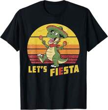 1 Pack Men's T-Shirt del Cinco de Mayo para mujer y hombre, de fiesta mexicana Outfit 5 Camiseta de hombre - Negro - Ver 1